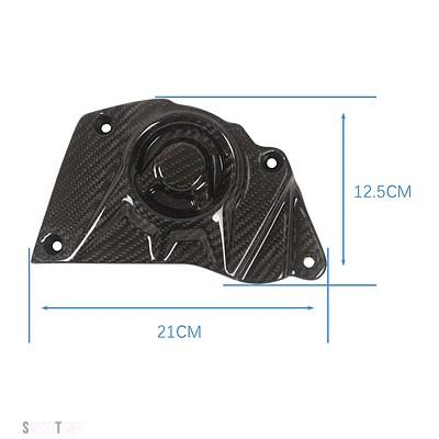 互換品 100% カーボンスプロケットカバーフェアリングツイル織り 3 K BMW S1000RR HP4 2015 2016 2017 2018