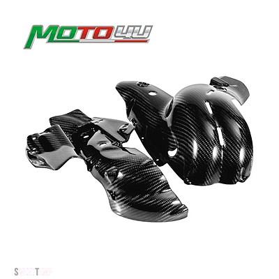 互換品 V4 V4S 2018 2019 カーボン排気カバーヒートシールドカウルガードグロス マット部品 100% ドゥカティ パニガーレ_3