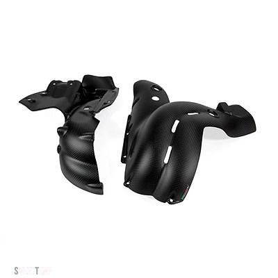 互換品 V4 V4S 2018 2019 カーボン排気カバーヒートシールドカウルガードグロス マット部品 100% ドゥカティ パニガーレ_5