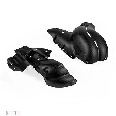互換品 V4 V4S 2018 2019 カーボン排気カバーヒートシールドカウルガードグロス マット部品 100% ドゥカティ パニガーレ_6