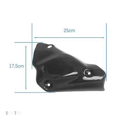 互換品 MOTO4U ドゥカティ 1098 1198 848 100% カーボンマフラーパイプヒートシールドカバーフェアリング