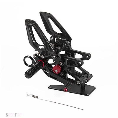 互換品 BMW S1000RR S 1000RR S1000 2009 2010 2011 2012 2013 2014 リアセットアルミフットペグレーシングリアセットカーボン部品_3