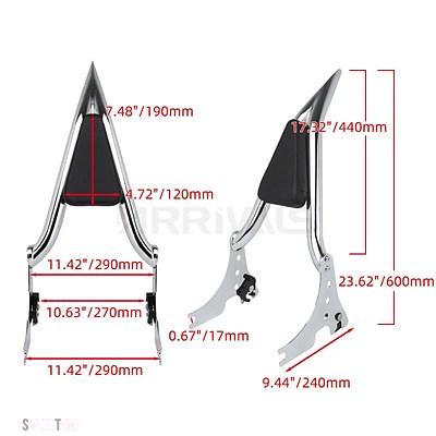 互換品 リアピリオンシートシーシーバークッションパッドハーレー スポーツスター XL 1200 883 72 48 アイアン 2004-2022_7
