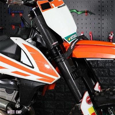 互換品 140-260 MMカーボンフロントフォークショックガードプロテクター KTM EXC SX SXF XC XCF XCW 125 250 350 450 530_16