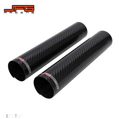 互換品 アクセサリー 260 MMフロントフォークショックガード汎用 カーボンカバー KTM ヤマハホンダ ストリートバイク_1