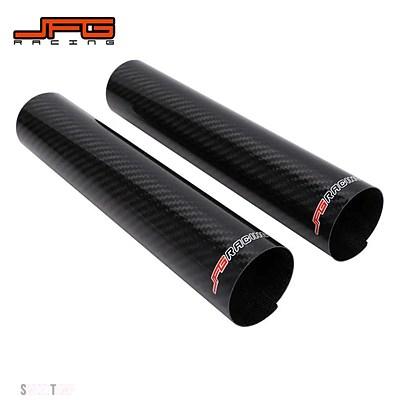互換品 アクセサリー 260 MMフロントフォークショックガード汎用 カーボンカバー KTM ヤマハホンダ ストリートバイク_2