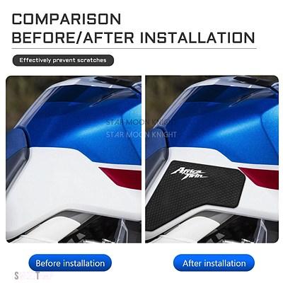 互換品 サイド燃料タンクパッドホンダ アフリカツイン CRF1000L アドベンチャースポーツタンクパッドプロテクターステッカーニーグリップトラクションパ_3