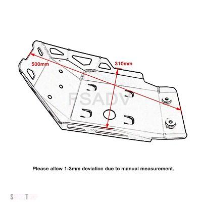互換品 BMW F750GS F850GS ADV F850 GS F750 2018-2023 スキッドプレート下底エンジンガードカバーシャーシプロテクター_6