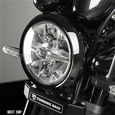 互換品 カワサキ Z900RS 2018-2024 ヘッドライトリムメッキ W800 2020