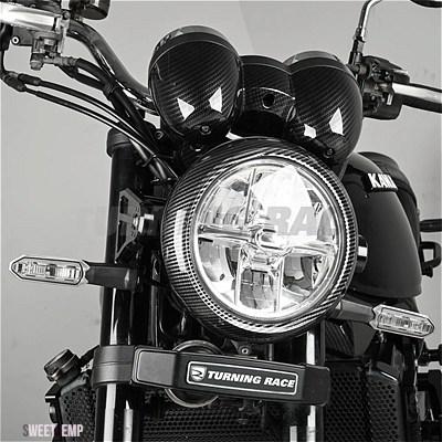 互換品 Z900RS 2018-2024 W800 2020-2024 SE ヘッドライトリムメッキ