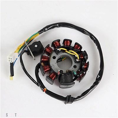 互換品 ジェネレーターステータコイル 11 極 6 銅線磁気 GY6 125CC