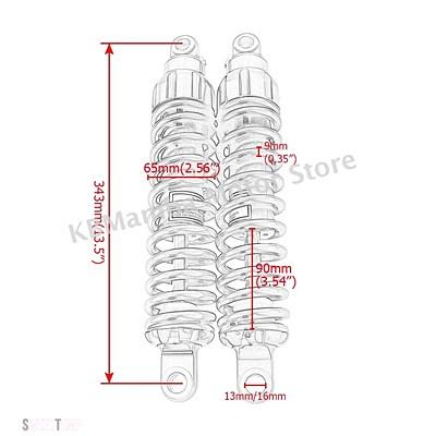 互換品 1 ペア 343 MMリアサスペンション保護ショッカーアブソーバーハーレー ツーリングスポーツスター 883 ダイナエレクトラグライドロードキング_5
