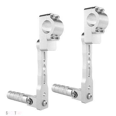 互換品 22 MM 7/8 \"28.8 MM 1/8\"" ペグ調節可能フットレスト延長マウントフットペグライダー調節可能フットペグキット"_7