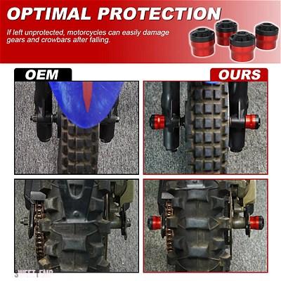 互換品 MSX GROM 125 CT125 XR70R XR80R XR100R 190L XR125L 150L ホンダ ダックス モンキー フロントリアアクスルフォーククラッシュスライダ_12