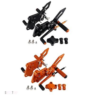 互換品 KTM デューク 390 250 2018-2023 ケースセーバーチェーンスプロケットプロテクターライダーリアセットリアセットフットレストフットレストペグ_8