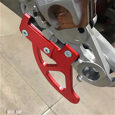 互換品 GASGAS 2021-2023 EC250 EC350 EC250F EC350F ECF 250 350 リアブレーキディスクガードカバープロテクターハスクバーナ TE FE_5