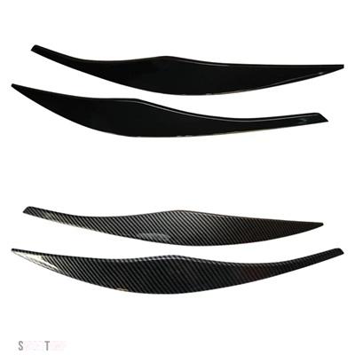 互換品 BMW 2 個 ABS グロスヘッドライトアイブロウまぶた 3 シリーズ E90 E91 2005 2006 2007 2008 2009 2010 2011 セダン/ツーリングチューニング_4