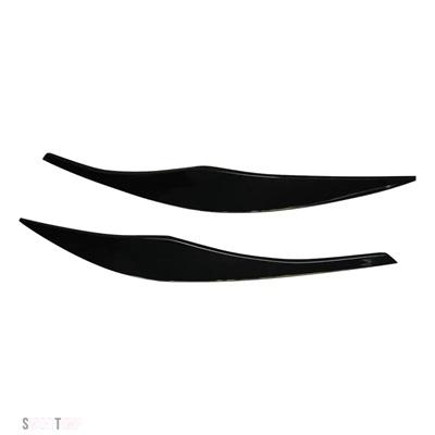 互換品 BMW 2 個 ABS グロスヘッドライトアイブロウまぶた 3 シリーズ E90 E91 2005 2006 2007 2008 2009 2010 2011 セダン/ツーリングチューニング_6