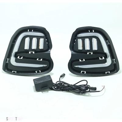 互換品 シボレー 1 セット LED デイタイムランニングライトウィンカーフォグランプカバー DRL キャバリア 2016 2017 2018 2019_4