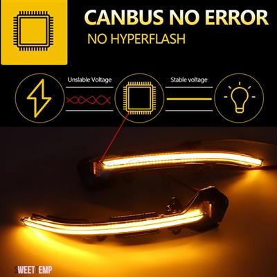 互換品 セアト レオン III MK3 5F 13-19 LED ダイナミックウィンカーウインカーシーケンシャルサイドミラーインジケータライトイビサ KJ MK5 V アロナ_7