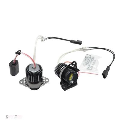 互換品 BMW 60 ワットエラーフリー LED エンジェルアイズマーカーライト電球ホワイト 3 シリーズ E90 E91 LCI フェイスリフトハロゲンヘッドライト 2009 2_4