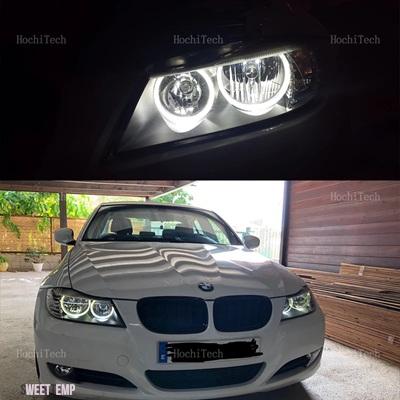 互換品 BMW 60 ワットエラーフリー LED エンジェルアイズマーカーライト電球ホワイト 3 シリーズ E90 E91 LCI フェイスリフトハロゲンヘッドライト 2009 2_6