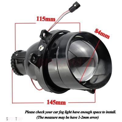 互換品 トヨタ フォグライトプロジェクターレンズ H11 12V フォグランプキセノン LED ランドクルーザープラド 150 FJ150 LC150 2010-2013_3