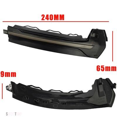 互換品 ダイナミックウインカーサイドミラーライト LED ウィンカーランプ矢印フラッシャー アウディ A3 8V S3 RS3 2013-2020_5