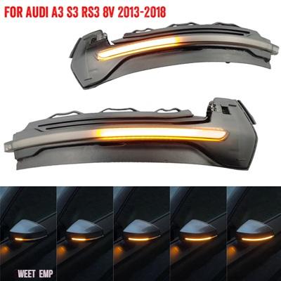 互換品 ダイナミックウインカーサイドミラーライト LED ウィンカーランプ矢印フラッシャー アウディ A3 8V S3 RS3 2013-2020_7