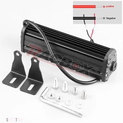 互換品 ジープ 単列 7 \"超スリム LED ライトバーコンボ駆動ワークランプ 12V 24V 4X4 トラック ATV SUV オフロードトラクター防水"_3