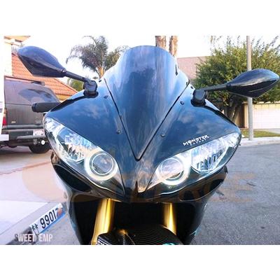 互換品 ヤマハ 優れた超高輝度 COB LED エンジェルアイズハローリングデイライトR1 YZF-R1 2004 2005 2006 2007 2008