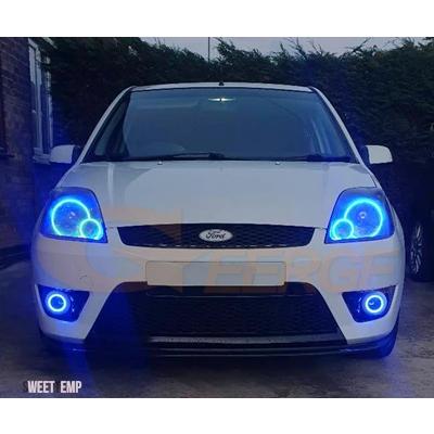 互換品 LED エンジェルアイズハローリングキット フォード MK6.5 フィエスタフェイスリフト V JH JD RF リモート BLUETOOTH 互換アプリマルチカラー_3