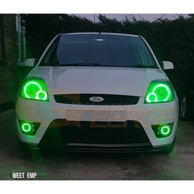 互換品 LED エンジェルアイズハローリングキット フォード MK6.5 フィエスタフェイスリフト V JH JD RF リモート BLUETOOTH 互換アプリマルチカラー_4