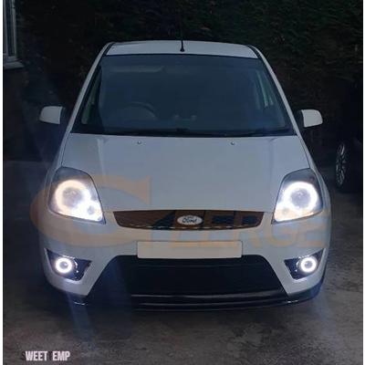 互換品 LED エンジェルアイズハローリングキット フォード MK6.5 フィエスタフェイスリフト V JH JD RF リモート BLUETOOTH 互換アプリマルチカラー_6