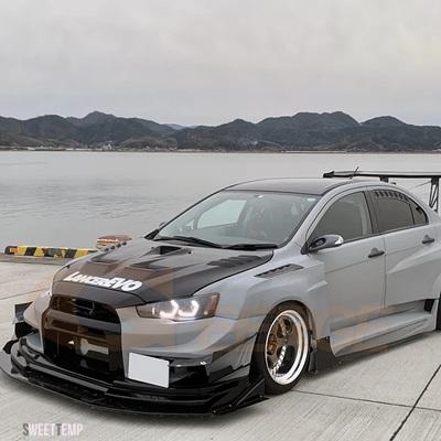 互換品 三菱 ランサー 10 EVO アウトランダーギャランフォルティス超高輝度コンセプト M4 象徴スタイル LED エンジェルアイズハローリングデイライト_6
