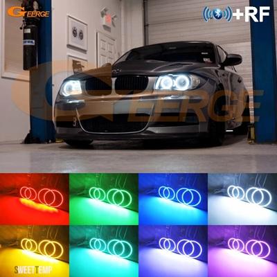 互換品 LED BMW 1 E81 E82 E87 E88 シリーズ RF リモート BLUETOOTH 互換アプリマルチカラー超高輝度 RGB エンジェルアイズハローリング_4