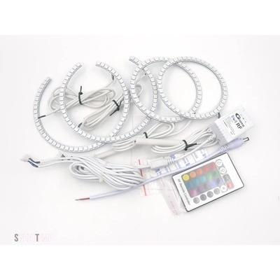 互換品 LED BMW 1 E81 E82 E87 E88 シリーズ RF リモート BLUETOOTH 互換アプリマルチカラー超高輝度 RGB エンジェルアイズハローリング_5