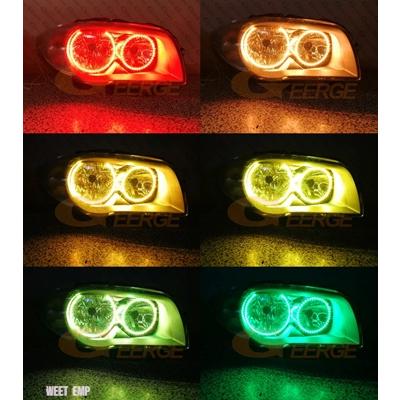 互換品 LED BMW 1 E81 E82 E87 E88 シリーズ RF リモート BLUETOOTH 互換アプリマルチカラー超高輝度 RGB エンジェルアイズハローリング_6
