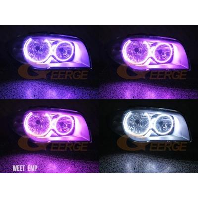 互換品 LED BMW 1 E81 E82 E87 E88 シリーズ RF リモート BLUETOOTH 互換アプリマルチカラー超高輝度 RGB エンジェルアイズハローリング_8