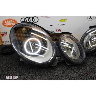 互換品 メルセデス ベンツ E クラス W211 E200 E220 E270 E280 E320 E420 E500 E55 AMG 超高輝度 LED エンジェルアイズハローリングデイライト_4