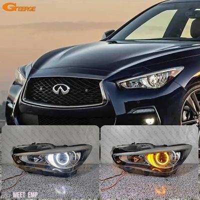 互換品 スカイライン超高輝度昼光ウインカー LED エンジェルアイハロー