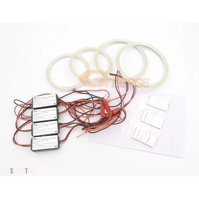 互換品 ポルシェ カイエン 957 9PA 2007 2008 2009 2010 EXCELLENT 超高輝度 COB LED エンジェルアイズキットハローリングデイライト_4