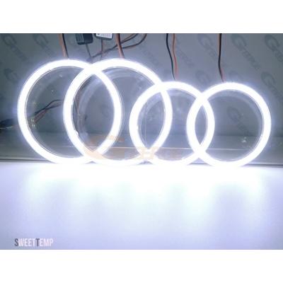 互換品 ポルシェ カイエン 957 9PA 2007 2008 2009 2010 EXCELLENT 超高輝度 COB LED エンジェルアイズキットハローリングデイライト_5