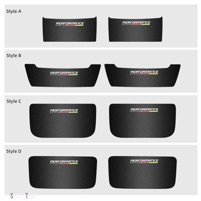ブランド登録なし - 取り替えっこ品 カーシートバックアンチキックパッドトリム ステッカー BMW F20 F30 F34 E90 E92 E93 F10 G30 X1 E84 炭素 PVC PERFORMANCE ACCESSORIE