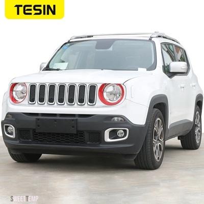 互換品 ジープ ランプフードRENEGADE 2016-2018 ヘッドライトカバーベゼルトリムステッカーRENEGADE 車外装アクセサリー_10