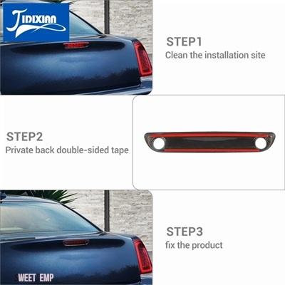 互換品 クライスラー リアハイポジションブレーキライトランプ装飾カバー300C/300 2018 2019 2020 2021 2022 2023 アクセサリー_6