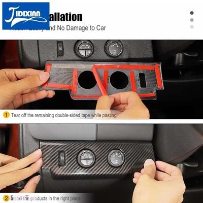 互換品 シボレー コロラド 2014-2022 GMC キャニオン 2014-2022 車内ヘッドライトスイッチパネル装飾カバー_8