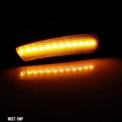 互換品 車パーツ スモークレンズアンバーイエロー LED バンパーサイドマーカーライト 2008-2009 ポンティアック G8 / G8 GT ウィンカーライトランプ 12V T_5