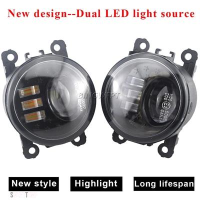 互換品 日産 パスファインダー用カースタイリング R52 フェイスリフト 2017 2018 2019 2020 フォグランプダブル LED フォグライトランプ_8