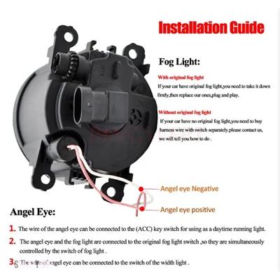 互換品 日産 アルマダ WA60 フェイスリフト 2008-15 LED フォグライトアセンブリ フロントバンパーフォグランプデイランニングフォグランプ 12V フォグラ_9